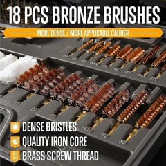 Gun Cleaning Kit Handgun Shotgun Pistol Universal Cleaning Kit with Brhes Jags