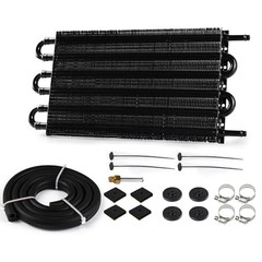 5/16″ Transmission Oil Cooler, Aluminium 6 Pass Tube and Fin Cooler Kit 6 Row