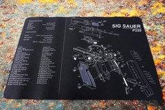 11”x17” For Sig Sauer P220 Gun Pistol Cleaning Mat Mouse Pad Man Dad father Gift