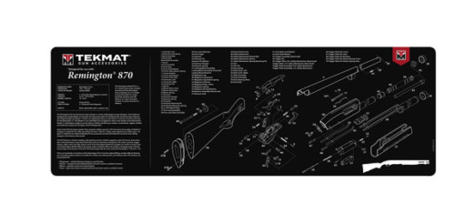 TEKMAT Accessories Neoprene Cleaning Mat Rem 870 Cut Away 15″ x 43″ Black
