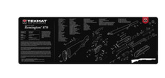 TEKMAT Accessories Neoprene Cleaning Mat Rem 870 Cut Away 15″ x 43″ Black