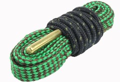 gun bore cleaning snakes 5 pack with 22 cal 30 cal 44 /45 cal, 9mm, 12 gauge