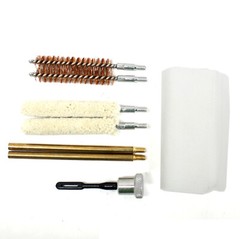 8 pc Universal Pistol Cleaning Kit Hand Gun Compact w/ Case .357 .38 9mm