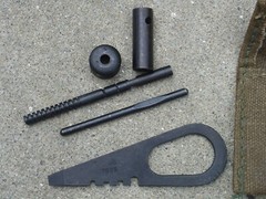Soviet Mosin Nagant Rifle Cleaning Kit Tool Accessories Lot in Canvas Bag
