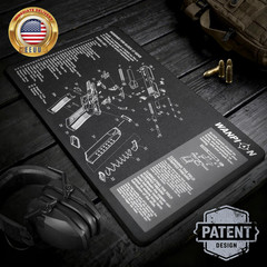 Gun Cleaning Mat 20″×12″ – Thick Protection, Leak-Proof Surface, Non-Slip Oil Re