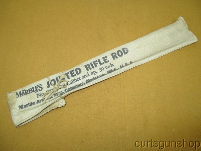 Vintage Marbles No 9728 Jointed Rifle Rod 28 Caliber and Up 30 Inch Brass
