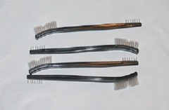 Lot of 20 7″ Double Ended Gun Cleaning Brushes Plastic Handle – Nylon Bristles