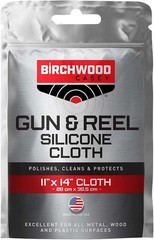 Birchwood Casey Gun & Reel Silicone Single Cloth | Lightweight Cotton 11″X14″ Cl