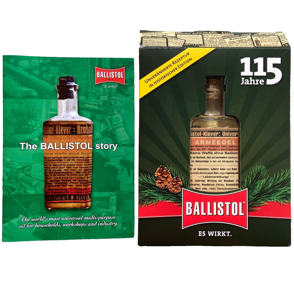 New Ballistol 115 Jahre Years Anniversary Edition Glass Bottle Commemorative Box
