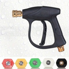 High Pressure Cleaning Gun With 5/7-Color Nozzles,Car Wash Kit Includes Foam