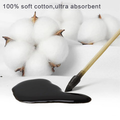 500 PCS 6-Inch Precision Gun Cleaning Swabs with Storage Case – Lint-Free Bamboo