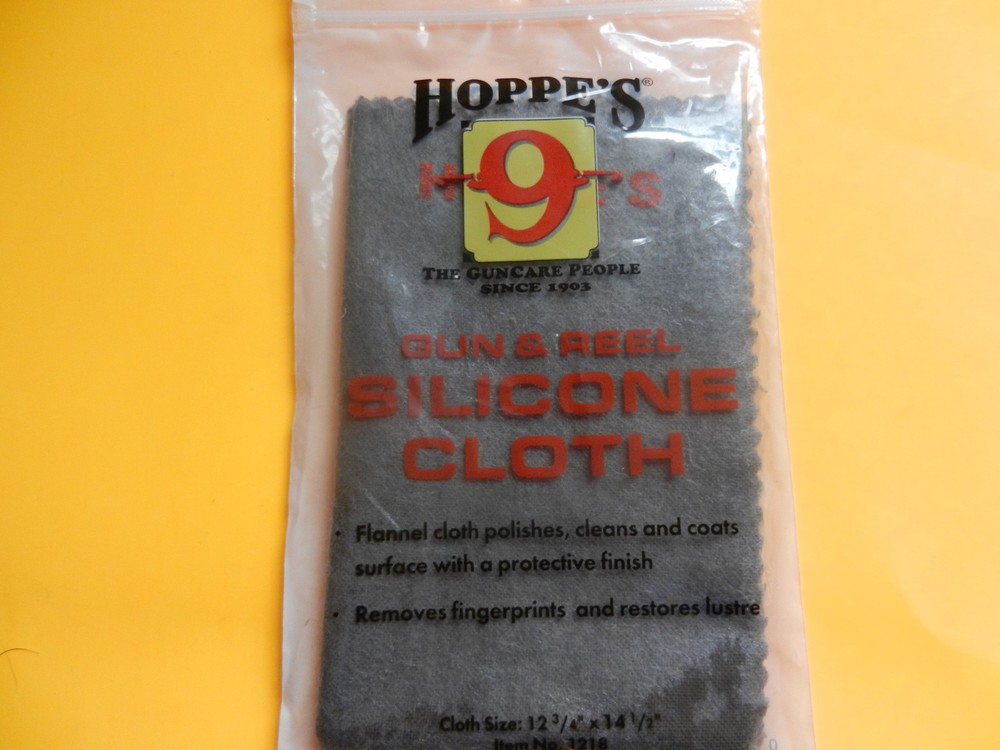 Hoppes Gun & Reel Silicone Cloth; Polishes, coats, protects finish; 1218