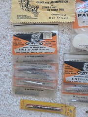 1 LOT of Hoppe’s Gun Cleaning Brushes VARIOUS calibers & parts VINTAGE N.O.S.