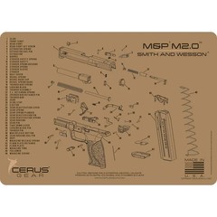 Smith & Wesson® M&P® M2.0 Schematic Handgun Mat × 1 Coyote Tan