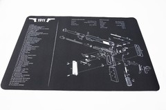 Gun Cleaning Mat for 1911 Breakdown Schematics Parts Diagram