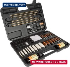 Hoppe’s Deluxe Gun Cleaning Kit – 62 Piece Universal Cleaning Kit for Pistols, R