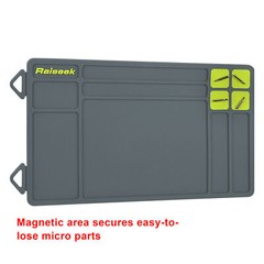 Grey Anti-slip Gun Maintenance Mat, Rubberized Repair Cleaning Mat 15.9″ x 9.8″