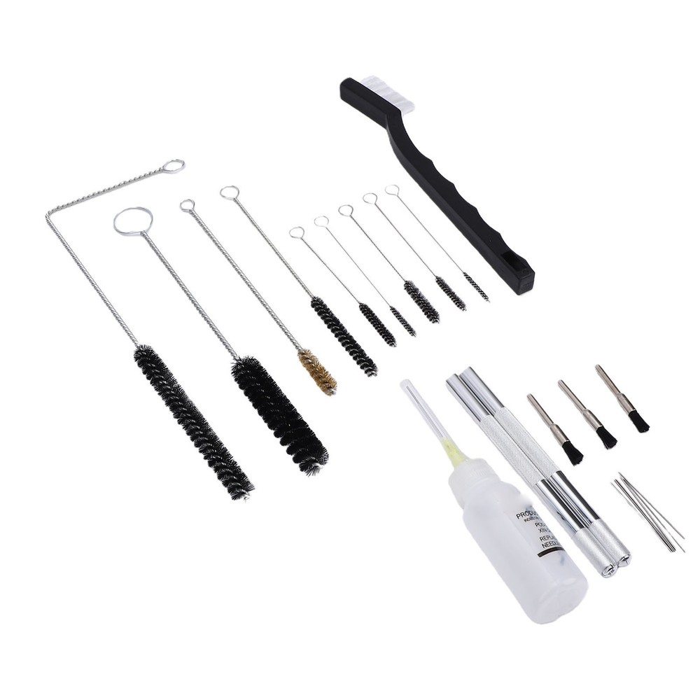 Professional Spray Cleaning Kit With Nylon Brass Brushes And Needles