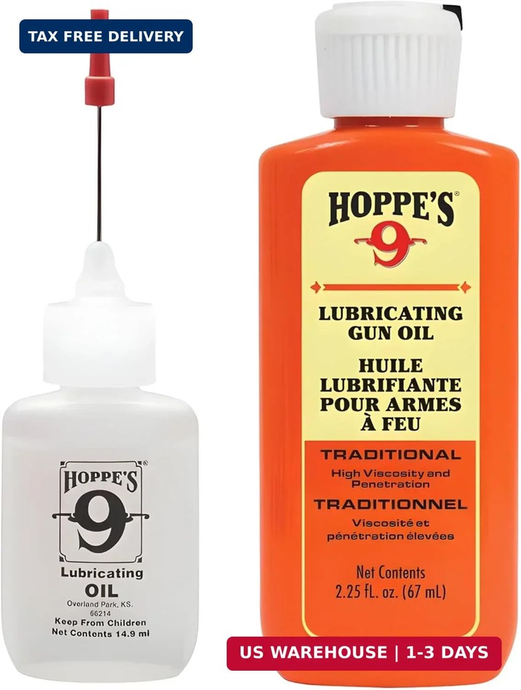HOPPE’S Oil Combo Pack – No. 9 Precision Bundled with 2-1/4 oz Refill
