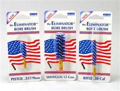 IOSSO Eliminator Blue Nyflex Gun Bore Cleaning Brushes-USA See Multi Variations