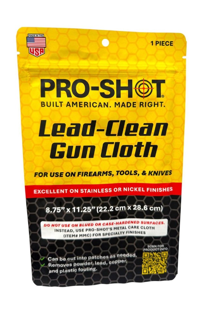 Pro-Shot Products Lead Cleaning Cloth, White, 8.75″ x x 11.25″, WHITE