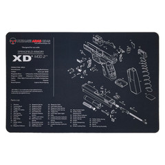 Ultimate Arms Gear Firearm Work/Cleaning Mat Compatible with XD Mod 2 Pistols
