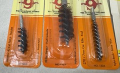 Lot of 4 Bore Brushes Nylon & Bronze .40, 20 Ga, 7mm, .30 Cal Hoppe’s + Rigs