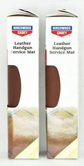 Set of 2 Birchwood Casey Handgun Leather Service Cleaning Mats 13”x23.5” 30225