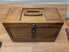 Handmade Wood Gun Cleaning Kit Box For Rifles Handguns Shotguns
