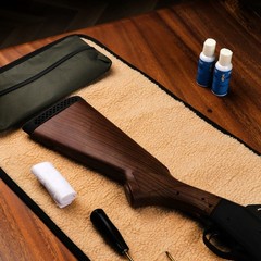 TOURBON Roll-up Rifle Shotgun Cleaning Mat w/Zipper Tool Carry Pouch Soft Padded