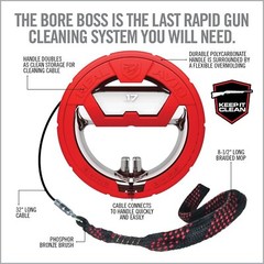 Real Avid Bore Boss Rifle Cleaning Snake, Red, Rifle – 0.17CAL