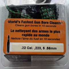 Hoppe’s Bore Snake Reusable Rifle Cleaner .22 Cal .223 5.56mm Green Brown 24011