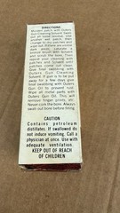 Vintage 1960’s OUTERS GUN CLEANING SOLVENT 7/8 Full Bottle ￼ RARE