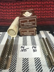 PARKER-Hale Vintage cleaning jags(3)x J30 & .375 Brush Made In England w/patches