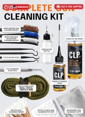 Gun Cleaning Kit Complete – 3″ Gun Cleaning Patches 9mm / 5.56 / 12ga, Double He