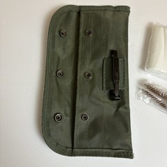 Universal Rifle Gun Cleaning Kit Rod Brush Patch Set w/ Carry Pouch. A7