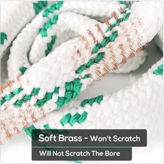 Bore Rope Cleaner Gun Barrel Cleaning Brush Kit for Shotguns & Rifles & Handguns