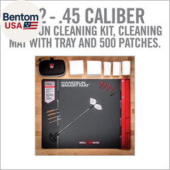 Handgun Cleaning Kit | Includes Gun Cleaning Mat 19X16 with Magnetic Parts Tray