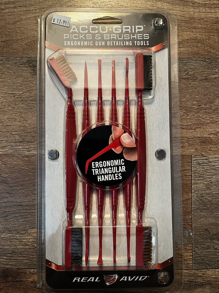 Accu-Grip Picks & Brushes Ergonomic Gun Cleaning Kit