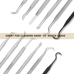 Gun Cleaning Brushes Picks Kit Set Brass Copper Steel Nylon Stainless Steel Ploy