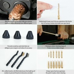 163pcs Gun Cleaning Kit Universal Rifle Pistol Shotgun Handgun Firearm with Case