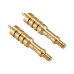 2Pcs .375 Caliber Solid Brass Spear Pointed Jag Gun Clean Accessories Brass
