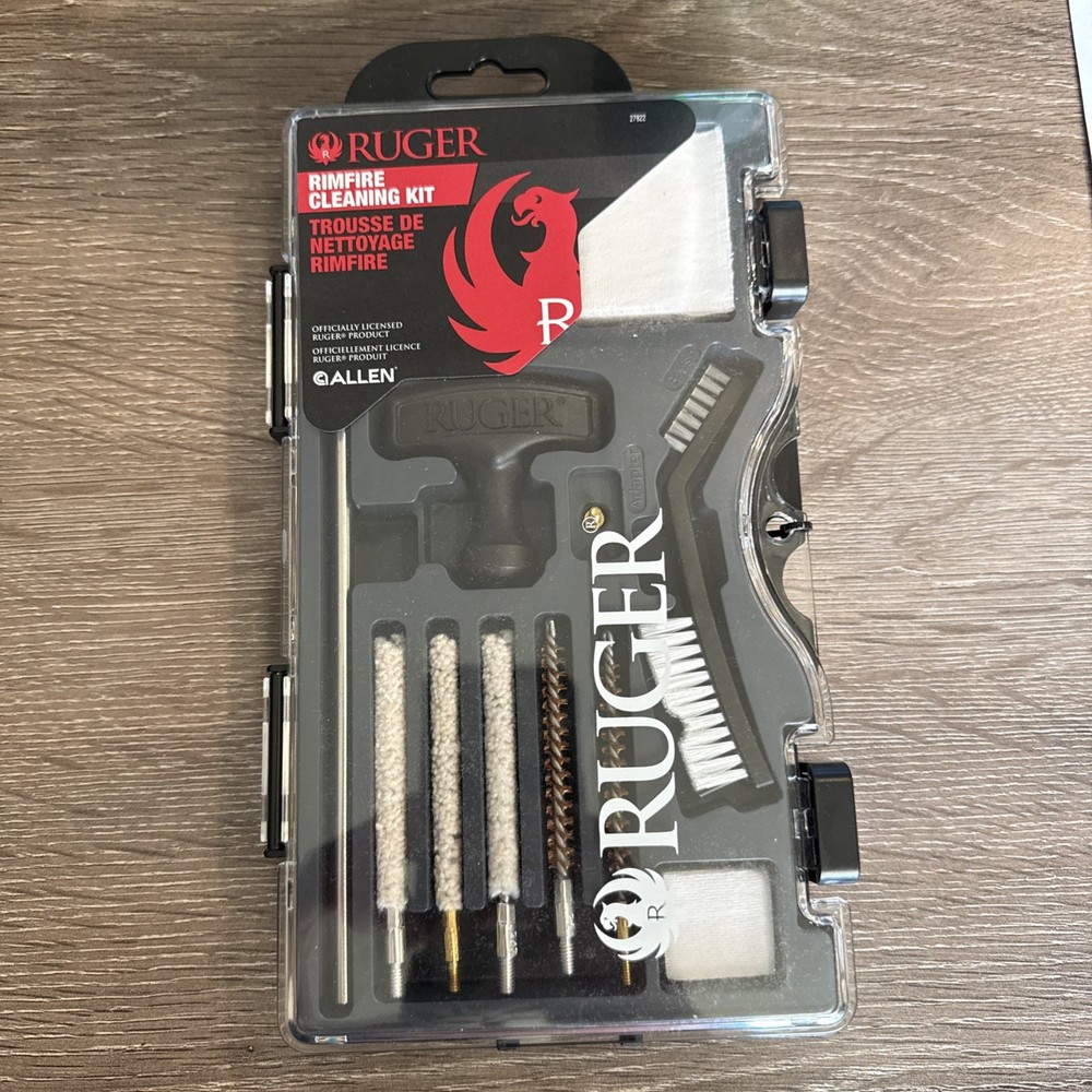 Brand New – Allen Ruger Rimfire Cleaning Kit .22 Cal 12 Pcs Steel 27822