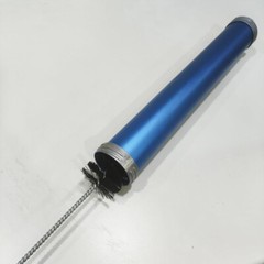 Glue Gun Tube Brush Cleaning Brushes Nylon Metal Steel Wire Wood Handle 2PC Set