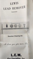 LEM LEWIS LEAD REMOVAL PISTOL REVOLVER CLEANING KIT 41 Mag Cal New Old Stock