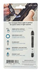 Compact Gun Pistol Rifle Shotgun Bore Light – Clip & Fiber Optic Attachment