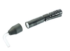 Compact Gun Pistol Rifle Shotgun Bore Light – Clip & Fiber Optic Attachment