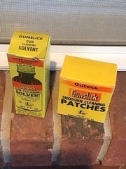 Vintage Gunslick Gun Cleaning Solvent And Cleaning Patches