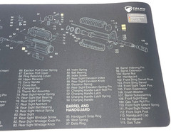 FALKO AR-15 GUN CLEANING MAT MOUSEPAD – LOT SIX 6 – 11.75X34.5 – FREE SHIPPING