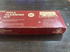 Vintage Outers Gunslick No 477 Rifle Cleaning Kit Complete Lead Top Oil Can